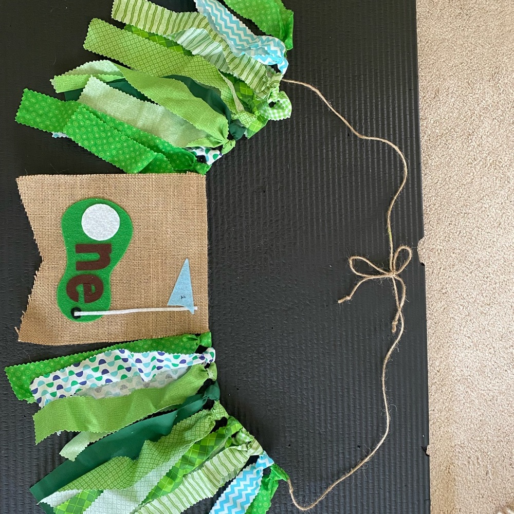 1st birthday golf decoration.